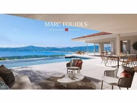 grimaud/beauvallon - luxueuse villa neuve avec vue sur le golfe de saint-tropez