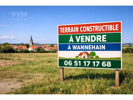 vente terrain 915 m² à cysoing (59830)  184 000 €