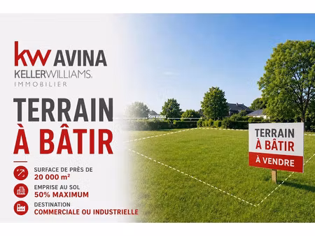 vente terrain à batir 19180 m² à wahagnies (59261)  742 000 €