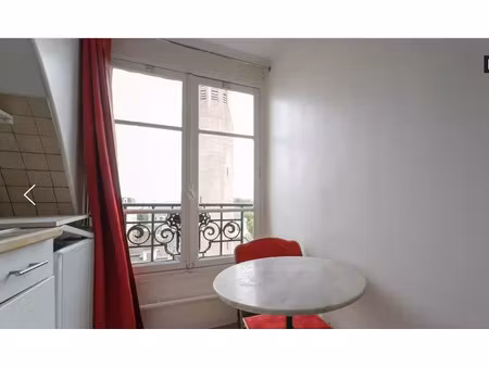 location meublée appartement 1 pièce 16 m² à paris 17ème (75017)  840 €