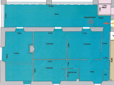 vente appartement 4 pièces 138 m² barcelonnette (04400)
