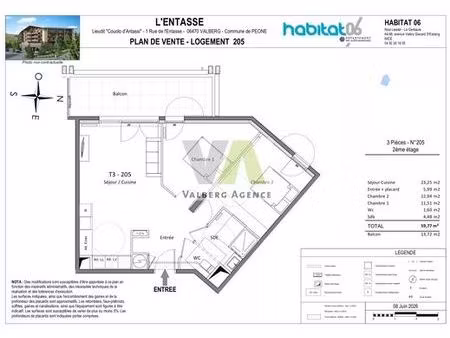 appartement de luxe de 60 m2 en vente valberg  provence-alpes-côte d'azur