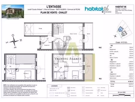 chalet de prestige de 4 pièces en vente valberg  france
