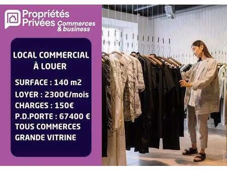 local commercial 140 m2 - hypercentre berck plage