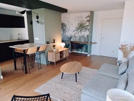 particulier loue superbe t2 meublé de 50m2 refait à neuf récemment