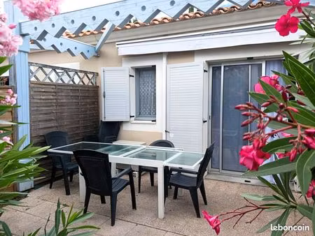 maison f3 +jardin+pkg mer clim proche c.ville palavas sept 2026 a juin 2027