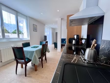 argeles gazost appartement t3 traversant rénové avec grande terrasse  parking et cave