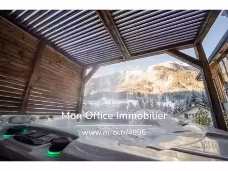référence : 6253-tca. - chalet de haut standing 5 suites - sauna et spa - au calme absolu