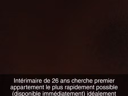 recherche appartement/studio rapidement