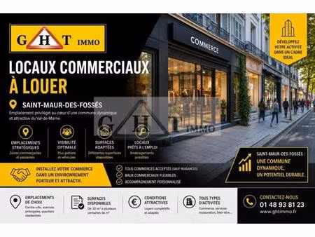 a louer local commercial saint maur des fosses