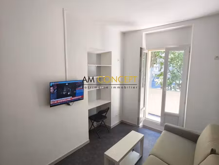 nice acropolis / coulée verte – studio vendu loué avec balco