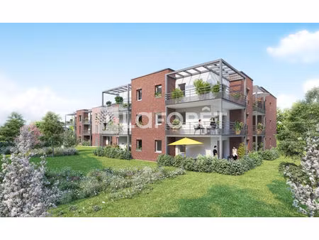 valenciennes limite saint saulve  en résidence le domaine du parc apt de type 2 de 42.63m²