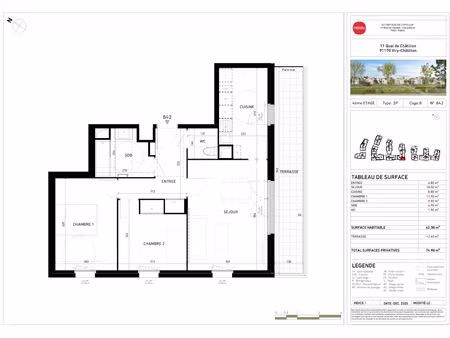 location appartement 3 pièces 62 m² à viry-chatillon (91170)  1 137 €