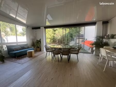 charmant t3 meublé de 119 m² et son jardin privatif
