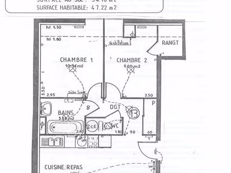 appartement t3 centre chauffailles