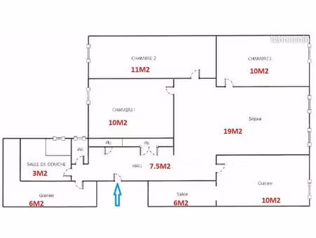 a louer appartement 90m2