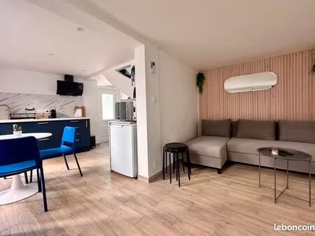 maison de ville meublée rénovée – 40 m² + cour privative – centre de valence