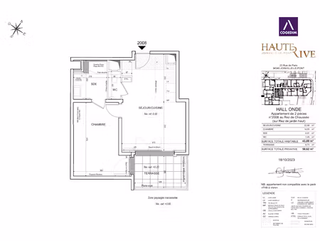 location appartement 2 pièces 44 m² à joinville-le-pont (94340)  1 277 €