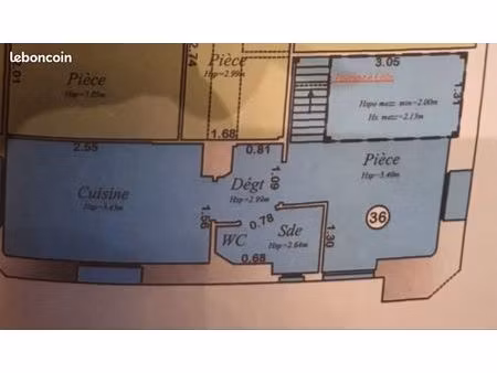 vente studio de 20m2