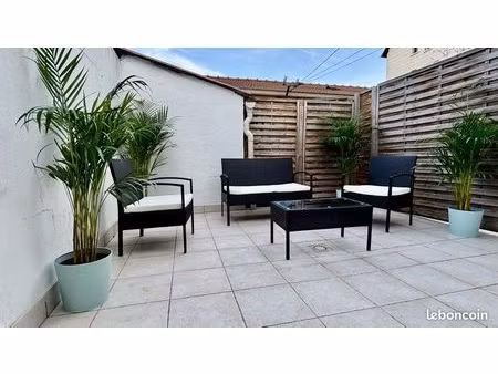 maison 30m2 asnieres sur seine - metro 13 - 2 terrasses