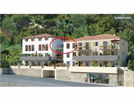 carros village 2 pièces 49m² + garage handicapé fermé + terrasse 18m²