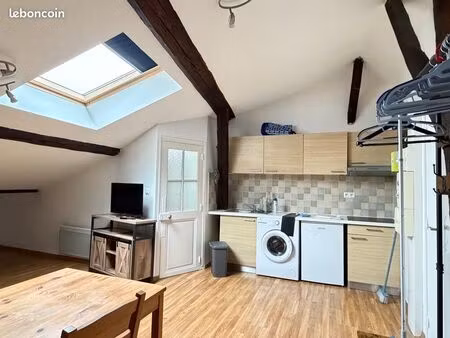 grand joli t1 34m au sol meublé clé en main  éligible apl