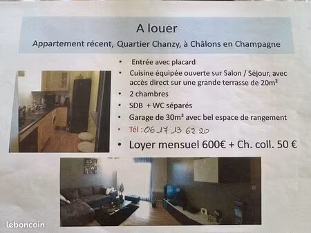location appartement lumineux