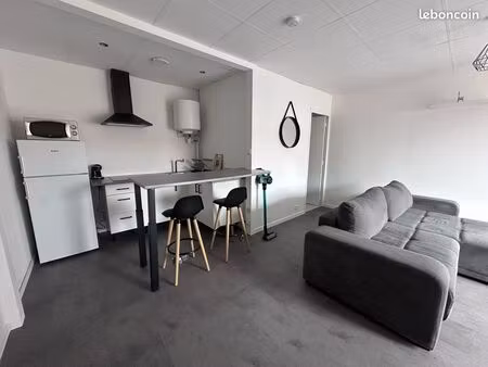studio meublé + terrasse 13m2