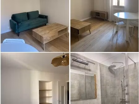 appartement t3 meublé de 58m2  lumineux et traversant  très calme situé côté cour