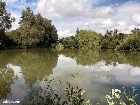 étang de 3 000 m² avec chalet – cadre naturel et paisible