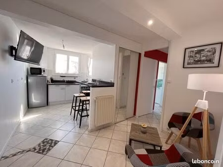 limite nancy / vandoeuvre - fac de droit et medecine - appartement t3 meuble