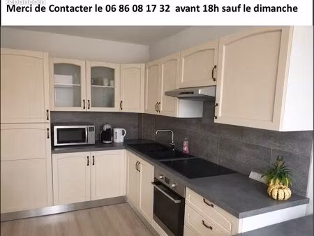 beau f3 meublé   chauffage et ...compris avec vraie cuisine équipée et cave au rez de chau