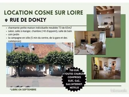 maison à louer cosne sur loire