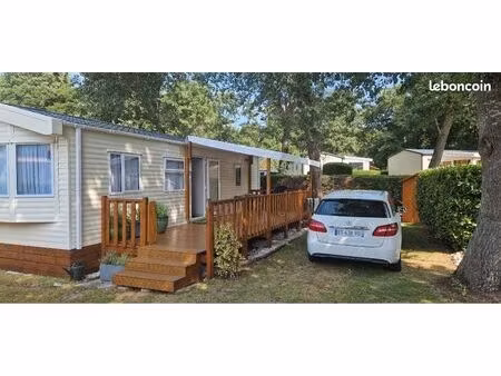 mobil home sur parcelle camping perroquet bray dunes