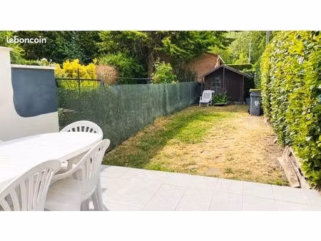 maison semi-individuelle avec jardin sud  2 chambres  1 bureau
