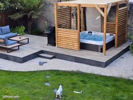 appartement 89 m² – 3 chambres – jardin privatif 150 m² avec spa – centre-ville de lorient