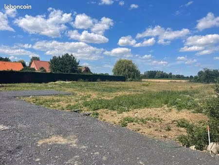 la gorgue - terrain 1200m²/viabilisé