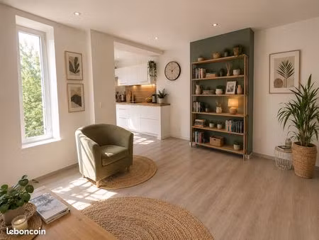 superbe f3 rénové 47m2 terrasse vue sur mer