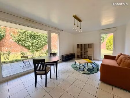 appartement meublé -t2 - 51m2 - terrasse - mouvaux