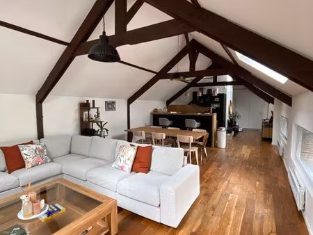 magnifique loft 105 m² t3 meublé avec terrasse – la madeleine centre