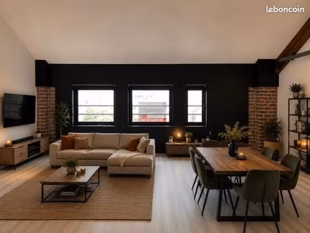 roncq blanc four loft + garage + parking