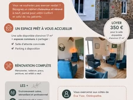 local / cabinet refait à neuf avec parking