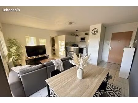 ⭐ t2 meublé 46 m² – vue puy-de-dôme + grand balcon