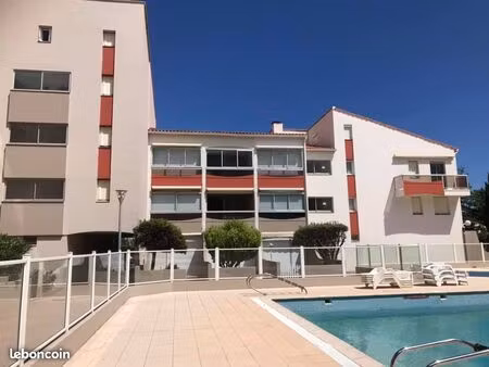 appt duplex t2 dans résidence avec piscine 37 m2 argeles plage