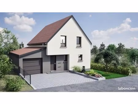 sur un terrain de 477m²  cette maison neuve 3 chambres