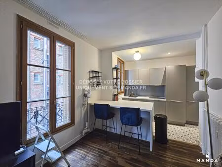t2 meublé - 8  rue jules dumien  75020  paris  france