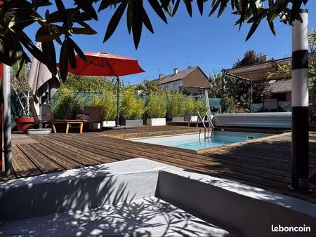 vente | maison | 6p | 3ch | 153.55 m² | le mans | terrasse · jardin · piscine
