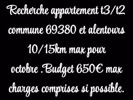 recherche appartement bien lire l’annonce