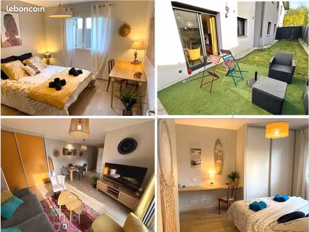 appartement t3 rdj pmr 69m² 2021 au calme - garage / terrasse / air conditionné / jardin
