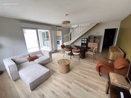 t4 duplex 93 m² – entièrement rénové – terrasse – garage